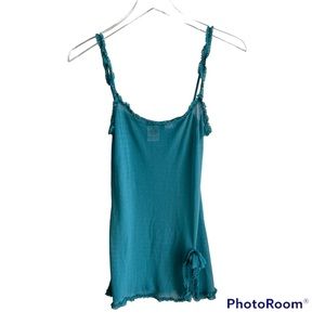 Mary Green Silk Night Gown. Teal. Size Small.